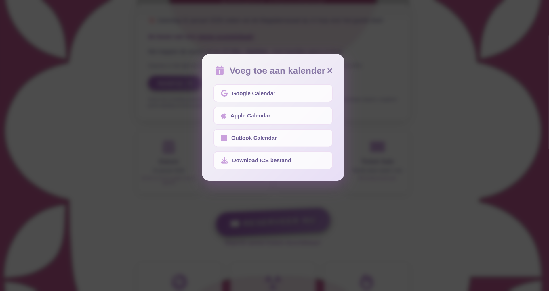 small event website - Project image by Ruben Schoonbaert