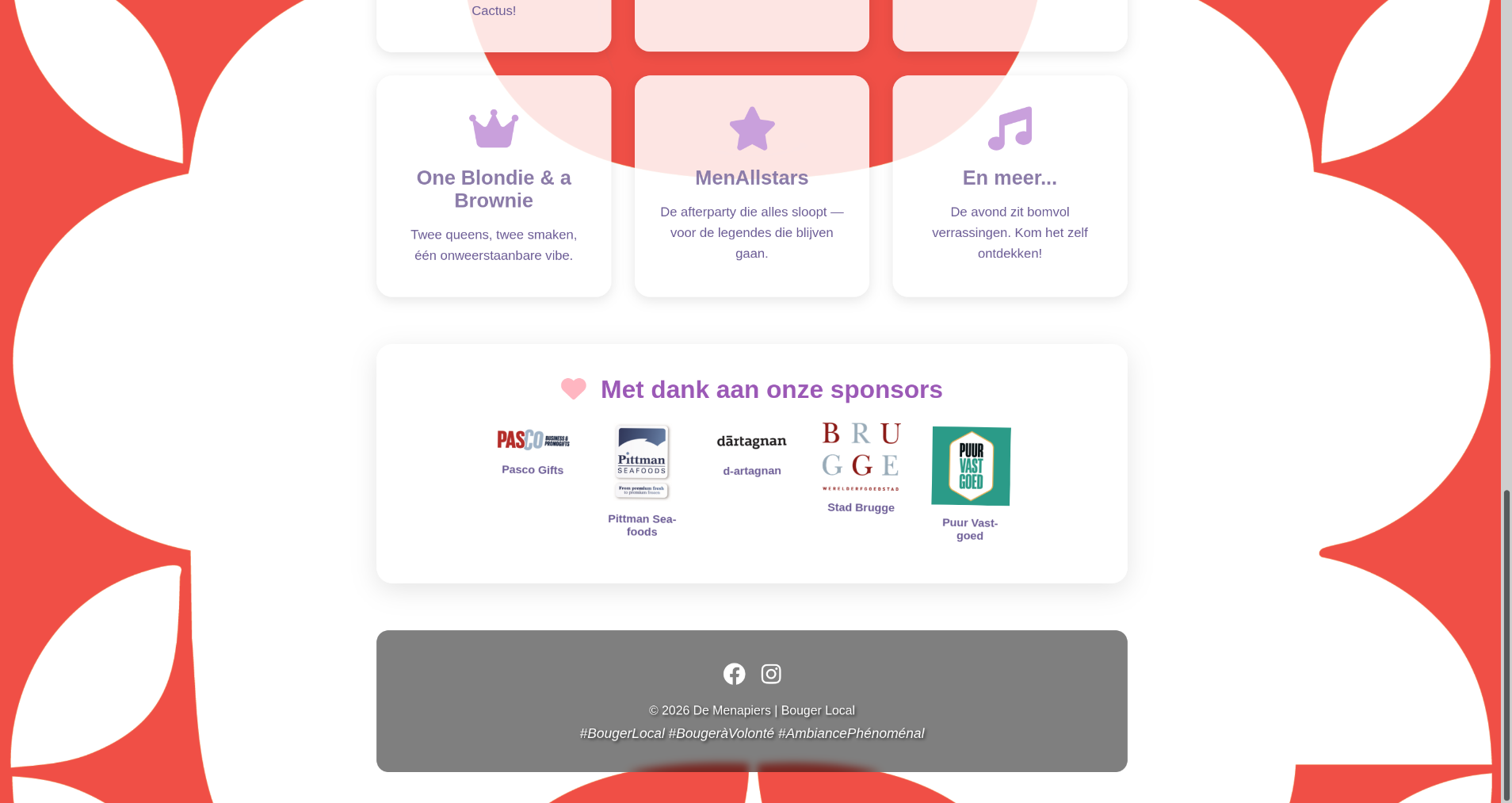 small event website - Project image by Ruben Schoonbaert