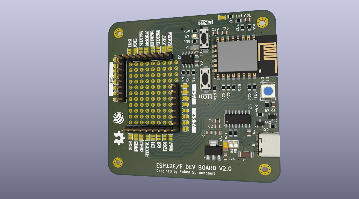 ESP-Devboard - Project image by Ruben Schoonbaert