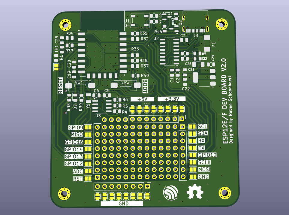 ESP-Devboard - Project image by Ruben Schoonbaert