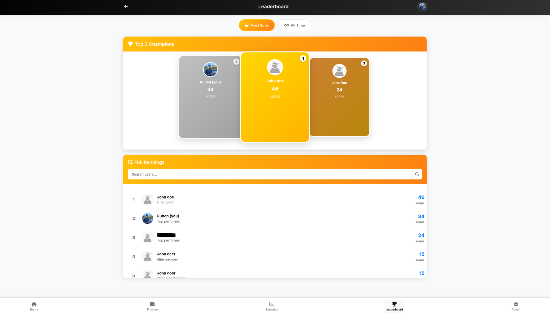Bar tally webapp - Project image by Ruben Schoonbaert