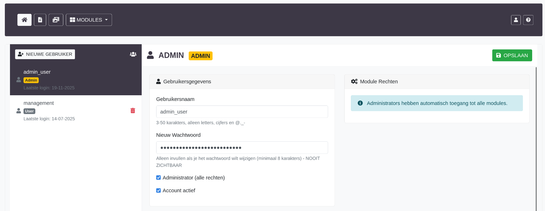 CMS for scouting website - Project image by Ruben Schoonbaert